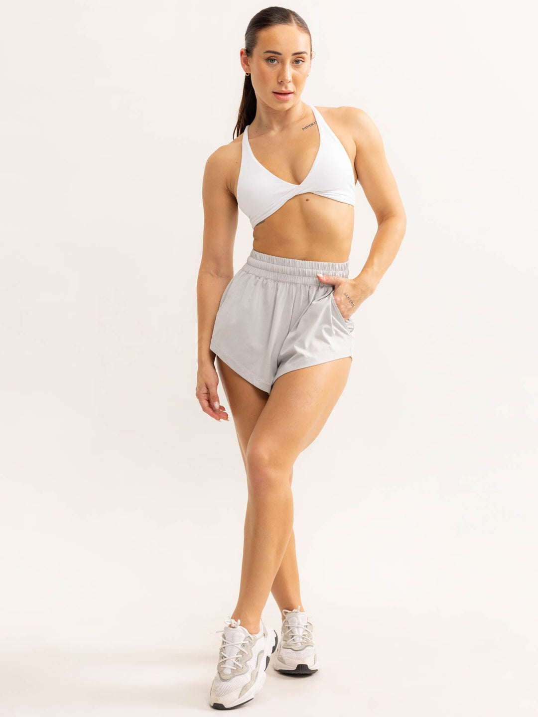 Soft Tech Shorts - Grey Marl Clothing Ryderwear 
