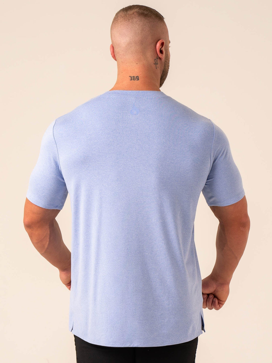 Soft Tech T-Shirt - Blue Marl Clothing Ryderwear 