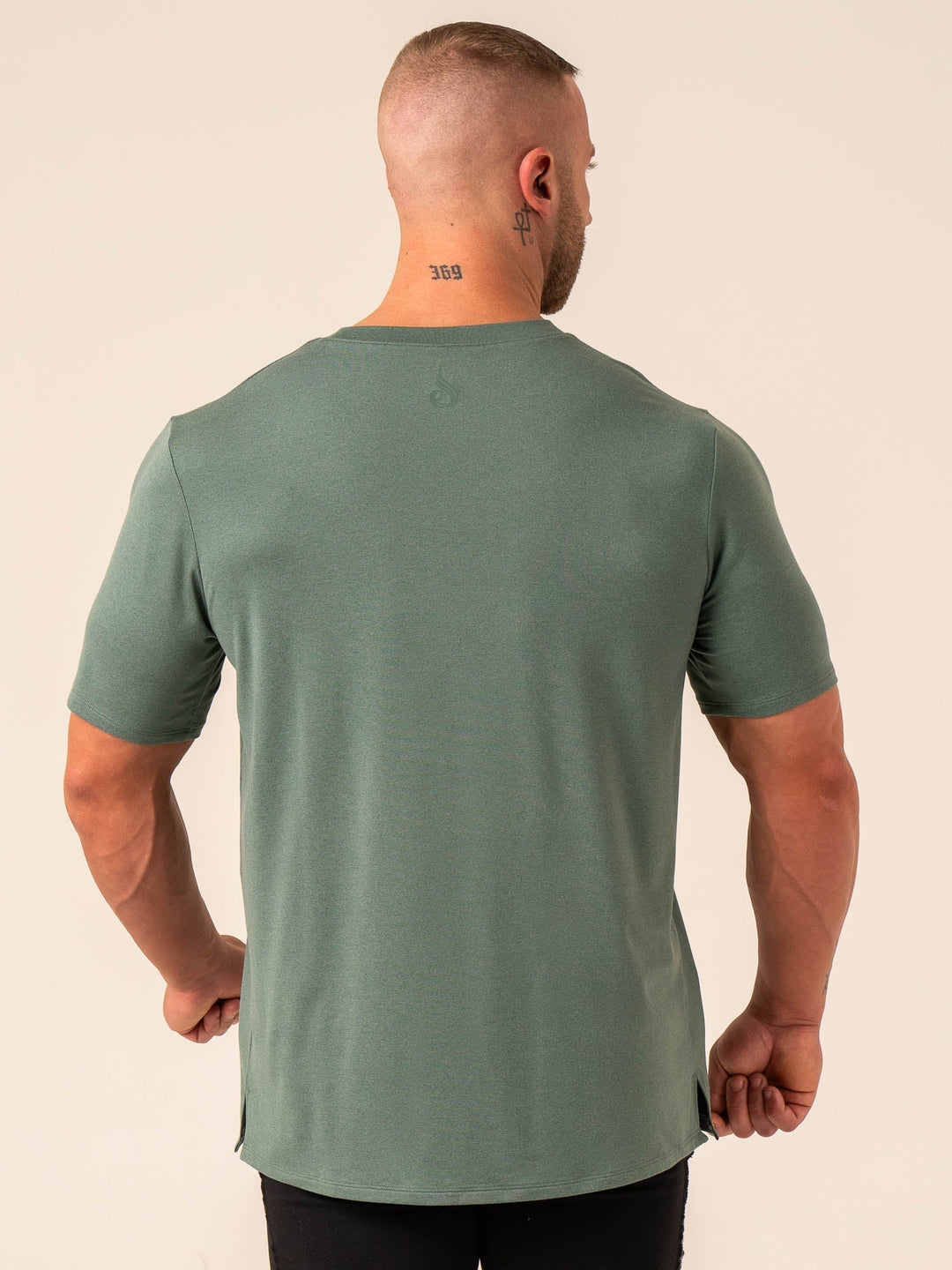 Soft Tech T-Shirt - Fern Green Marl - Ryderwear