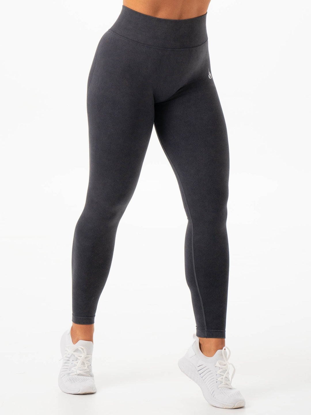 Stonewash Scrunch Seamless Leggings - Black Stonewash Clothing Ryderwear 