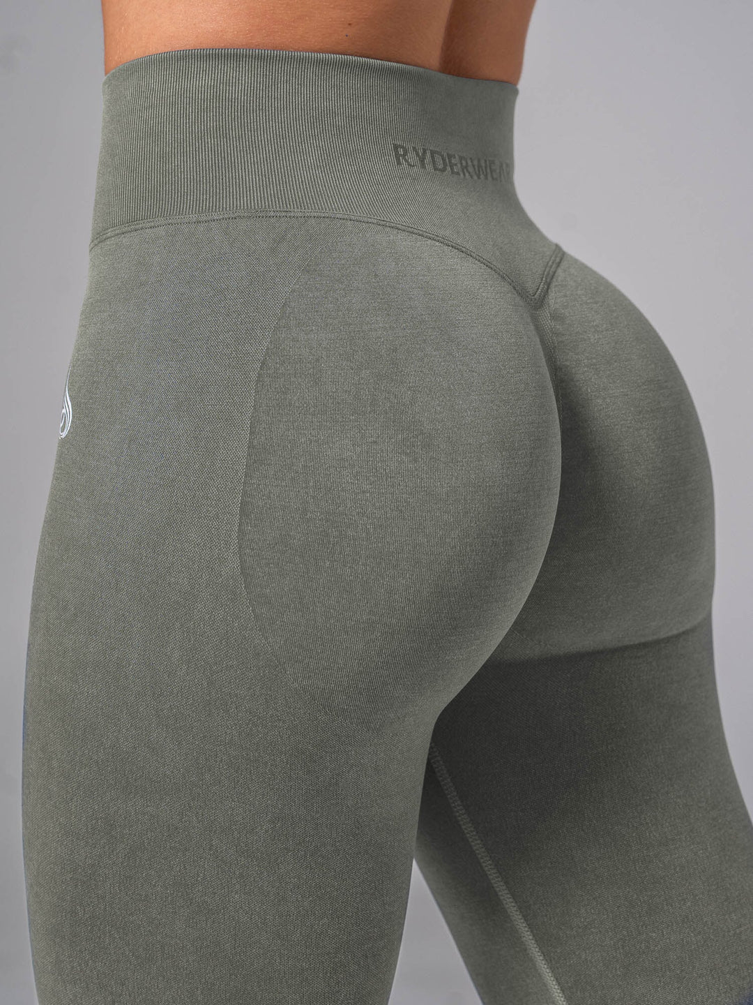 Stonewash Scrunch Seamless Leggings - Eucalyptus Clothing Ryderwear 