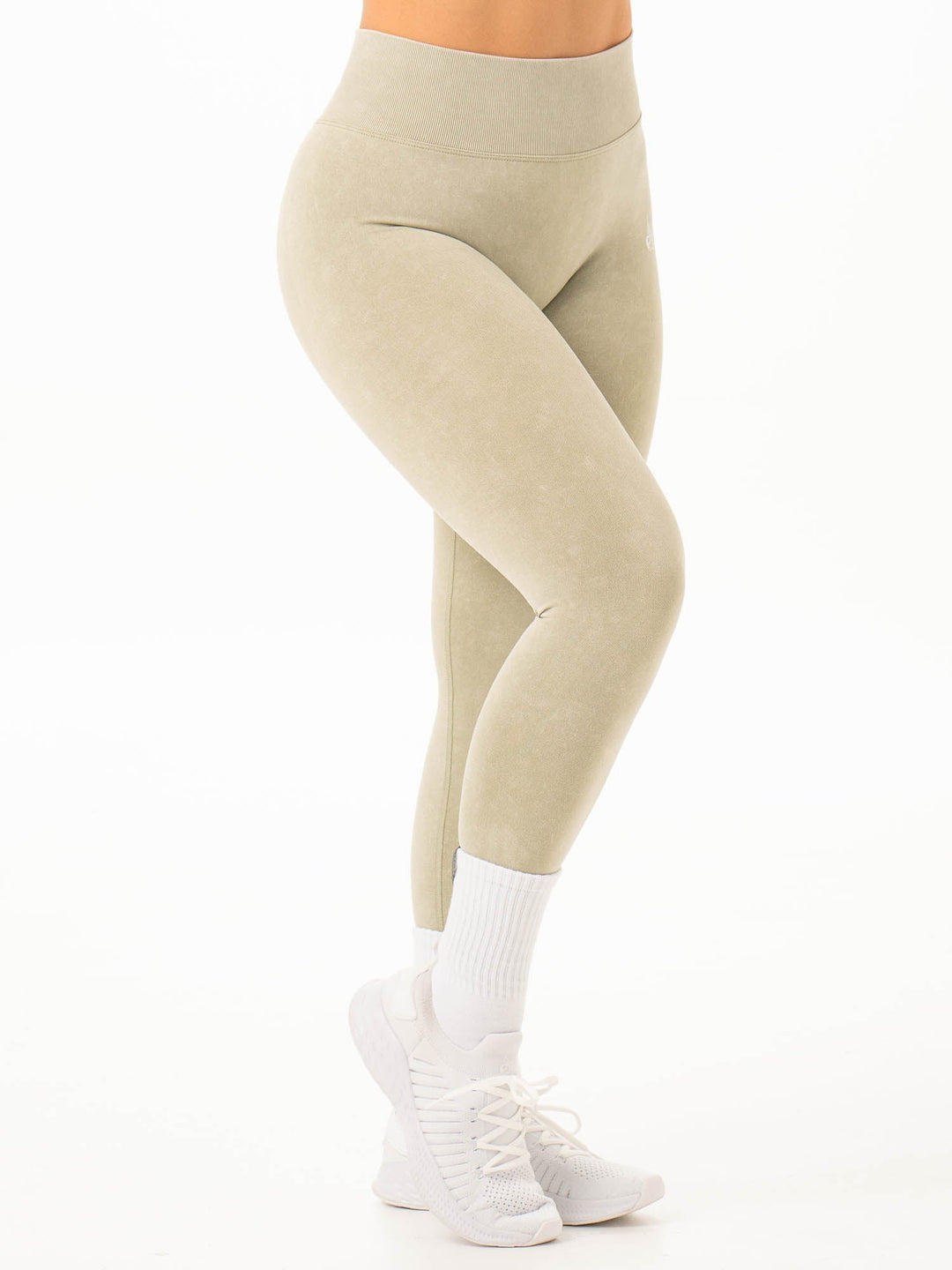 Stonewash Scrunch Seamless Leggings - Matcha Stonewash Clothing Ryderwear 