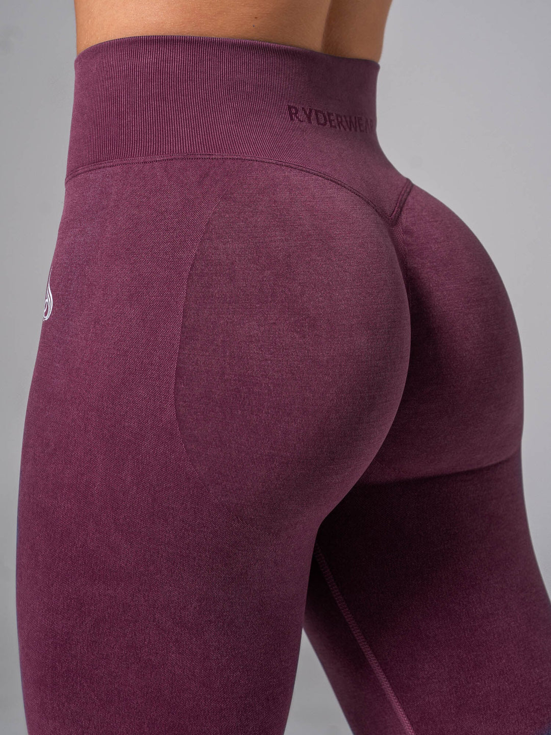 Stonewash Scrunch Seamless Leggings - Plum Clothing Ryderwear 