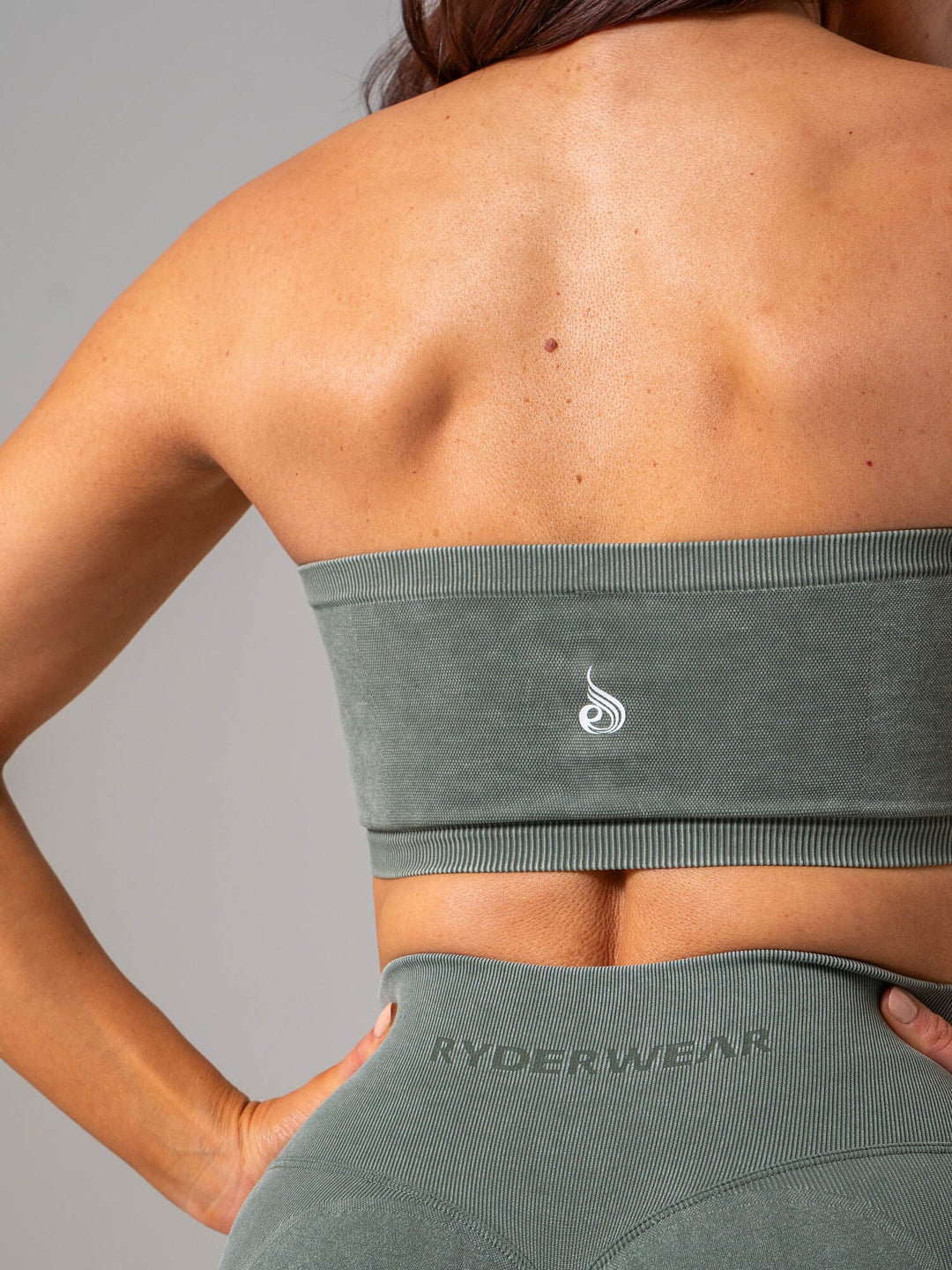 Stonewash Seamless Bandeau - Eucalyptus Clothing Ryderwear 