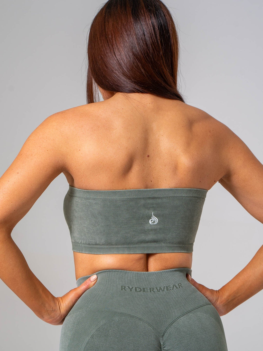 Stonewash Seamless Bandeau - Eucalyptus Clothing Ryderwear 