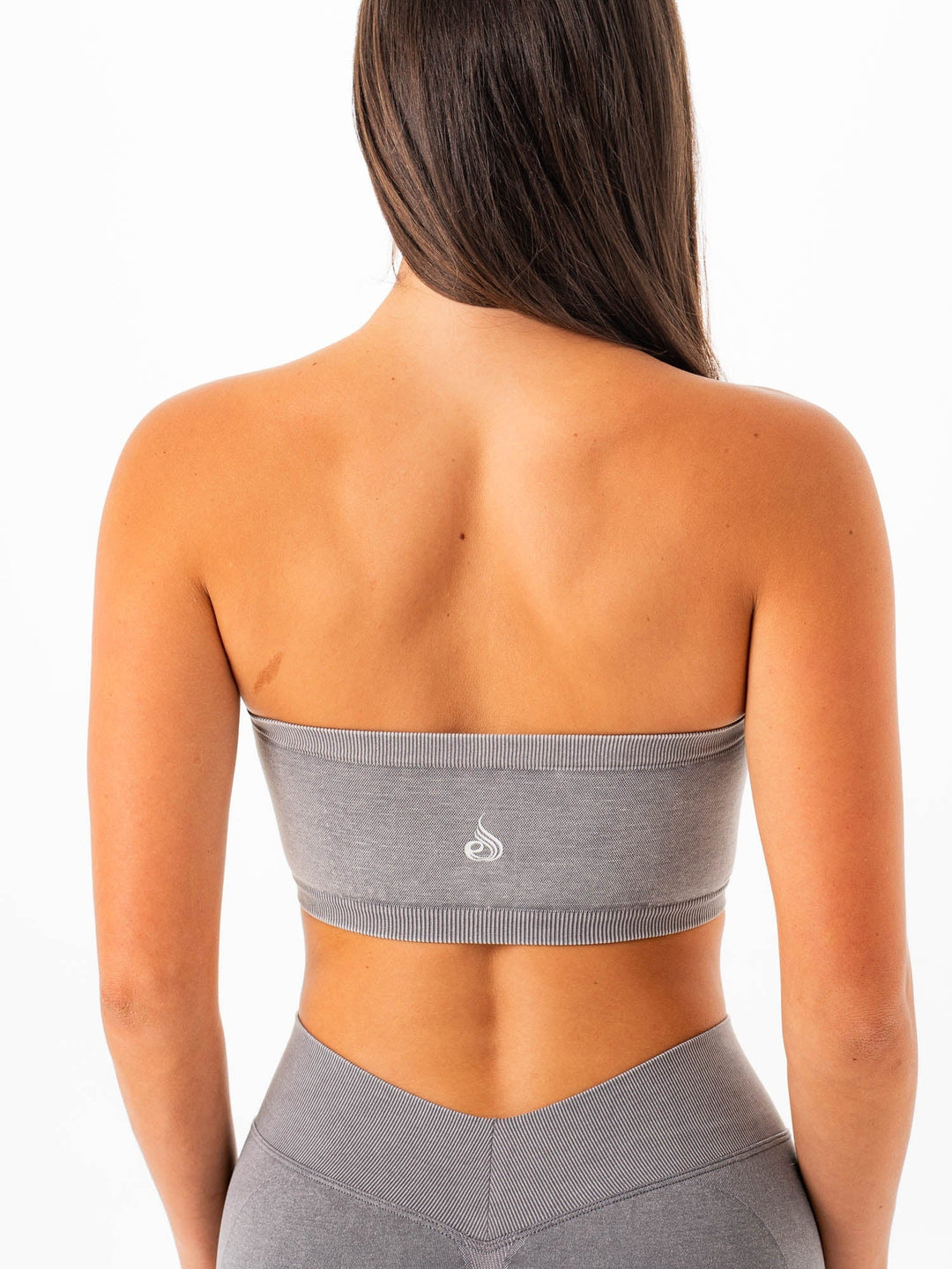 Stonewash Seamless Bandeau - Grey Clothing Ryderwear 
