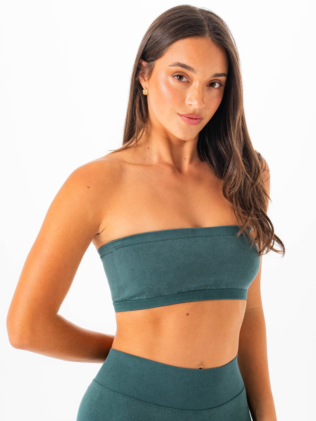 Stonewash Seamless Bandeau - Petrol Clothing Ryderwear 