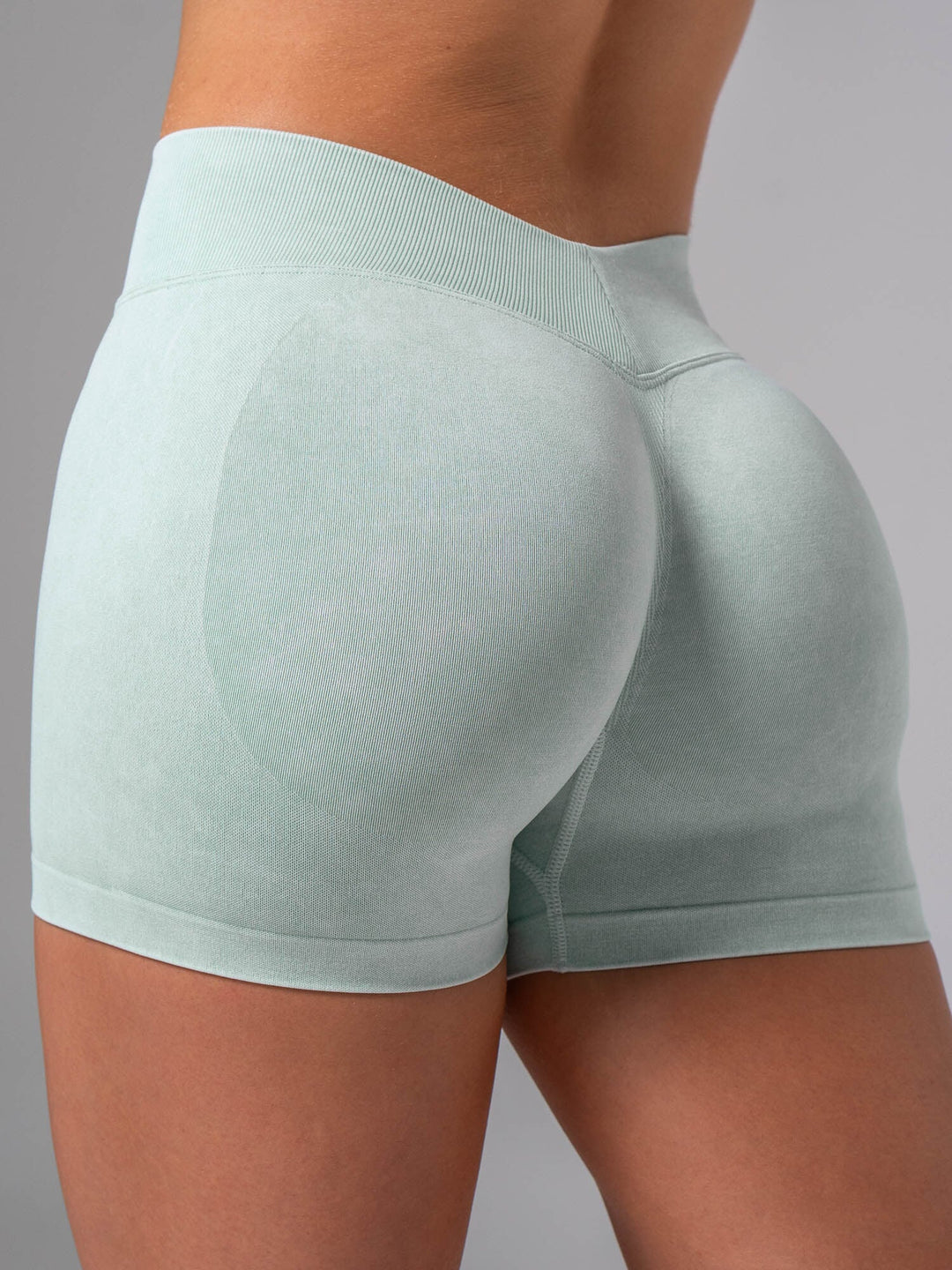 Stonewash Seamless V Back Shorts - Mint Clothing Ryderwear 