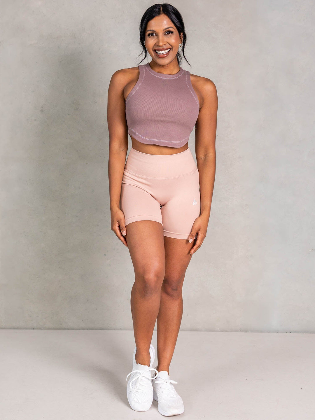Stride Rib Tank - Almond Clothing Ryderwear 