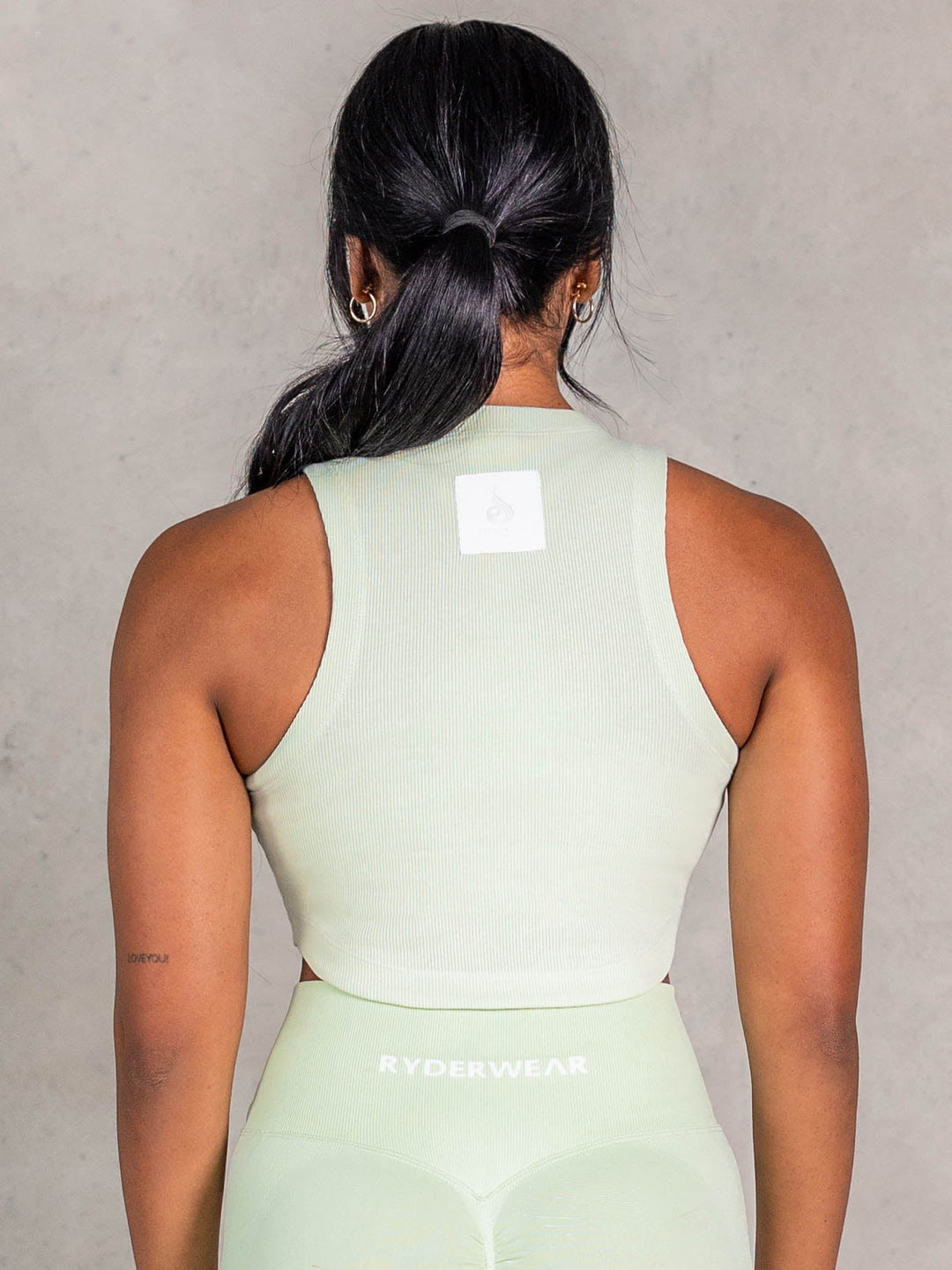 Stride Rib Tank - Matcha Clothing Ryderwear 