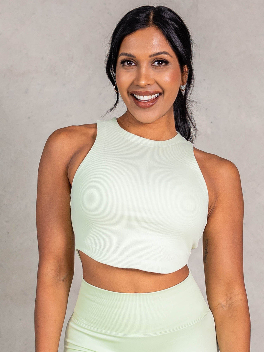 Stride Rib Tank - Matcha Clothing Ryderwear 