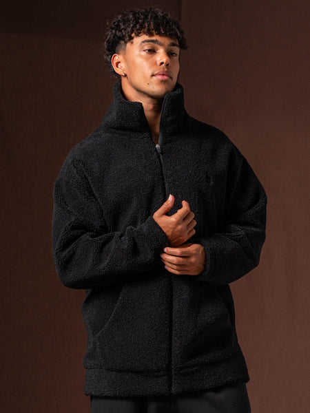 deres デレス　Teddy / gentle form jacket Teddy Jacket - Black - Ryderwear