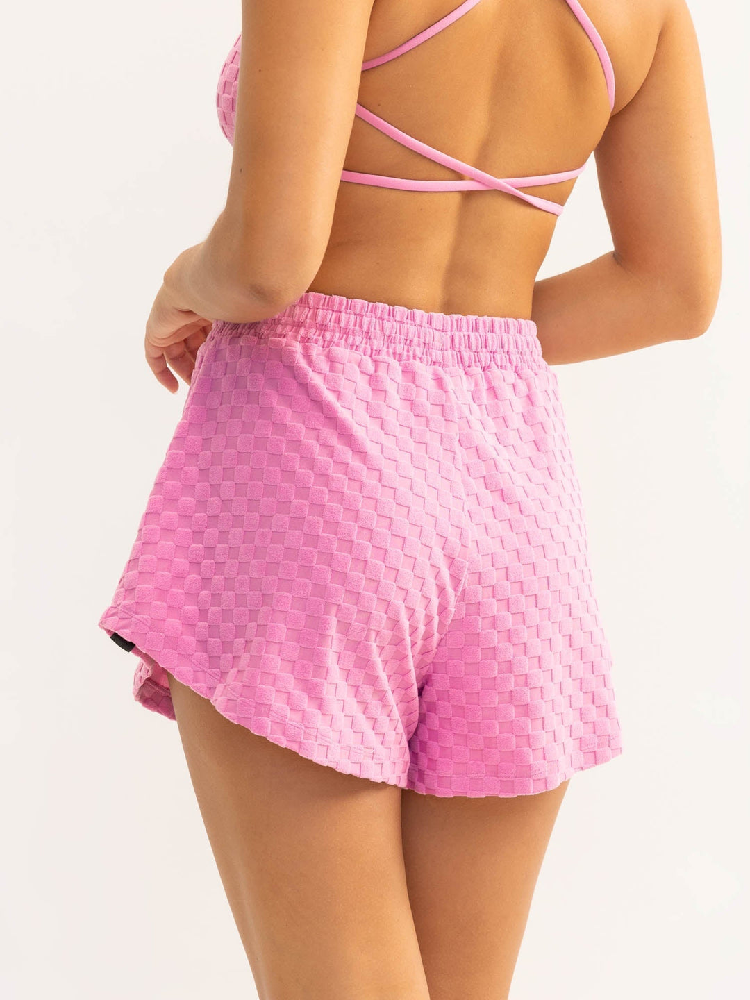 Terry Towelling Shorts - Musk Pink Clothing Ryderwear 
