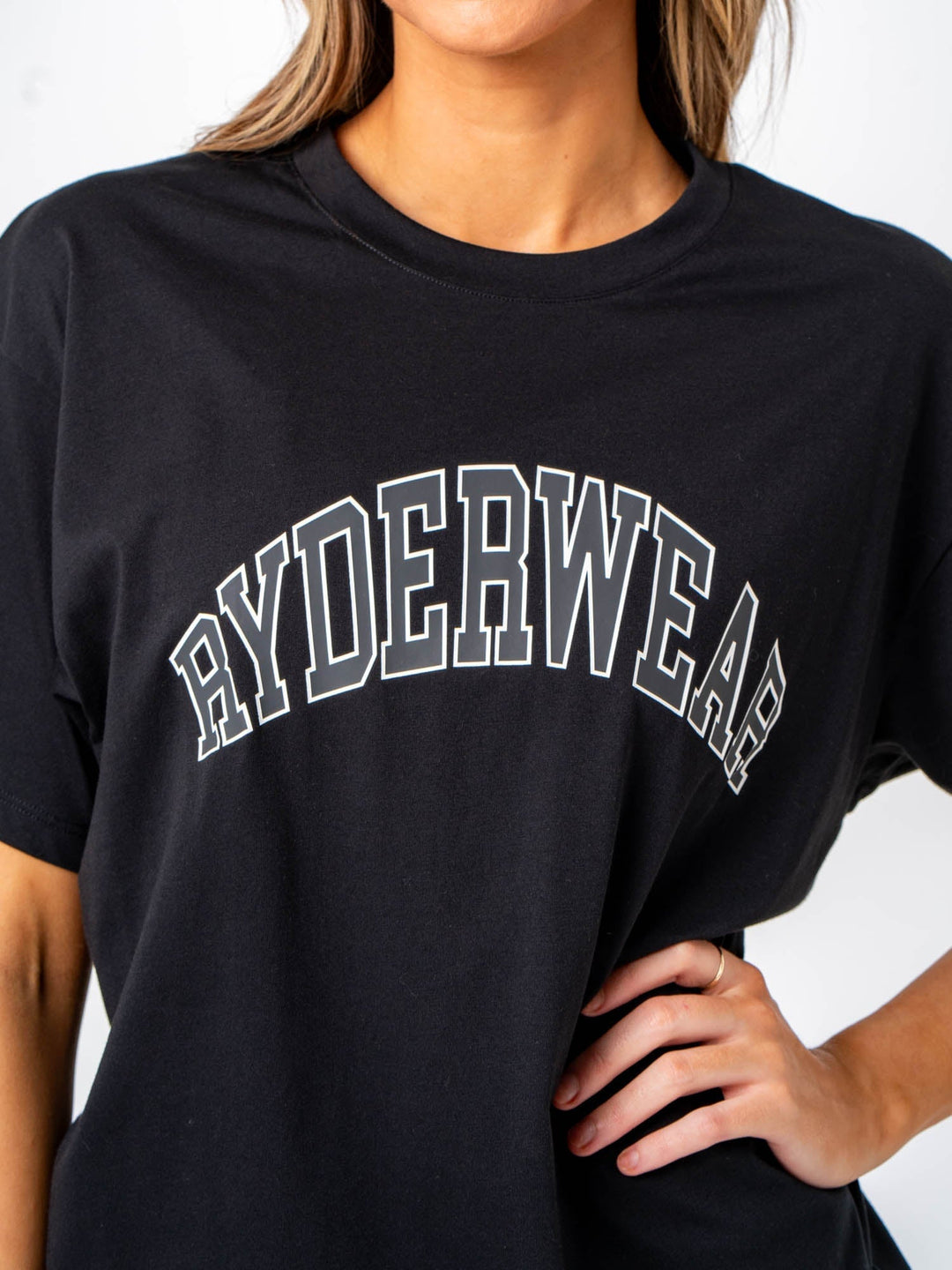 Unisex Collegiate T-Shirt - Black Clothing Ryderwear 