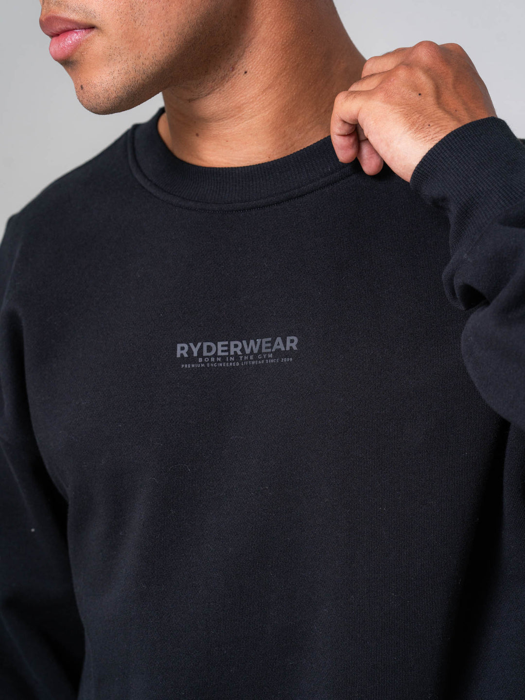 Unisex Crewneck - Black Clothing Ryderwear 