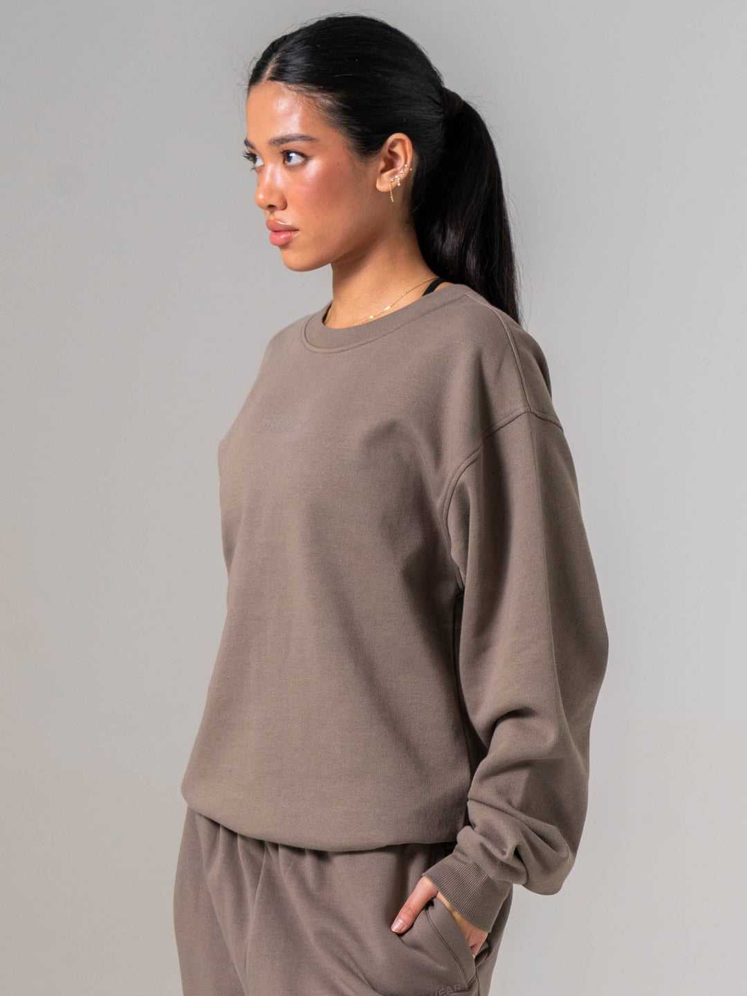 Unisex Crewneck - Deep Taupe Clothing Ryderwear 
