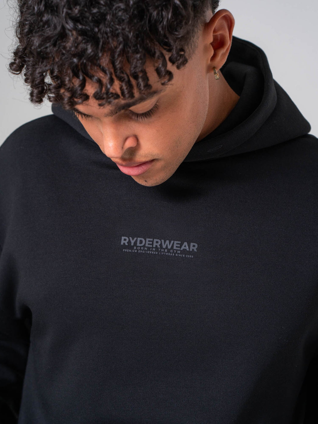 Unisex Fleece Hoodie - Black Clothing Ryderwear 