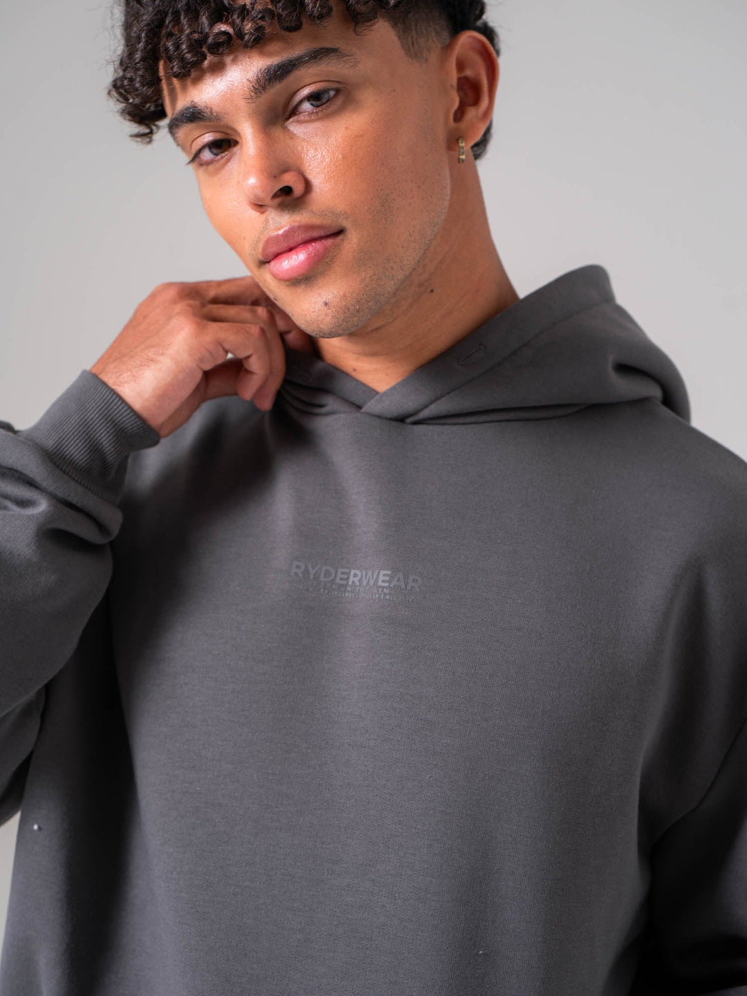 Unisex Fleece Hoodie - Charcoal Clothing Ryderwear 