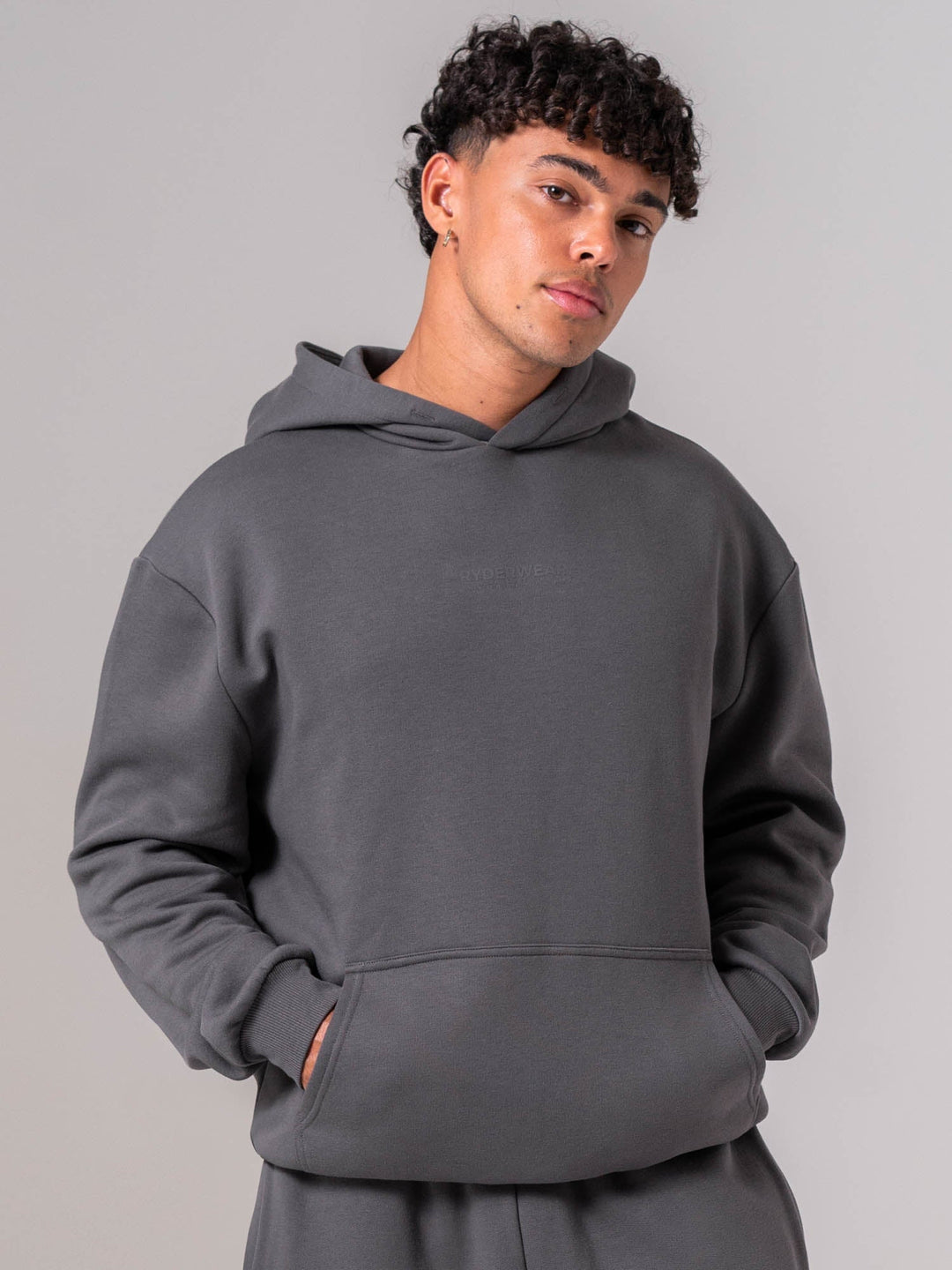 Unisex Fleece Hoodie - Charcoal Clothing Ryderwear 
