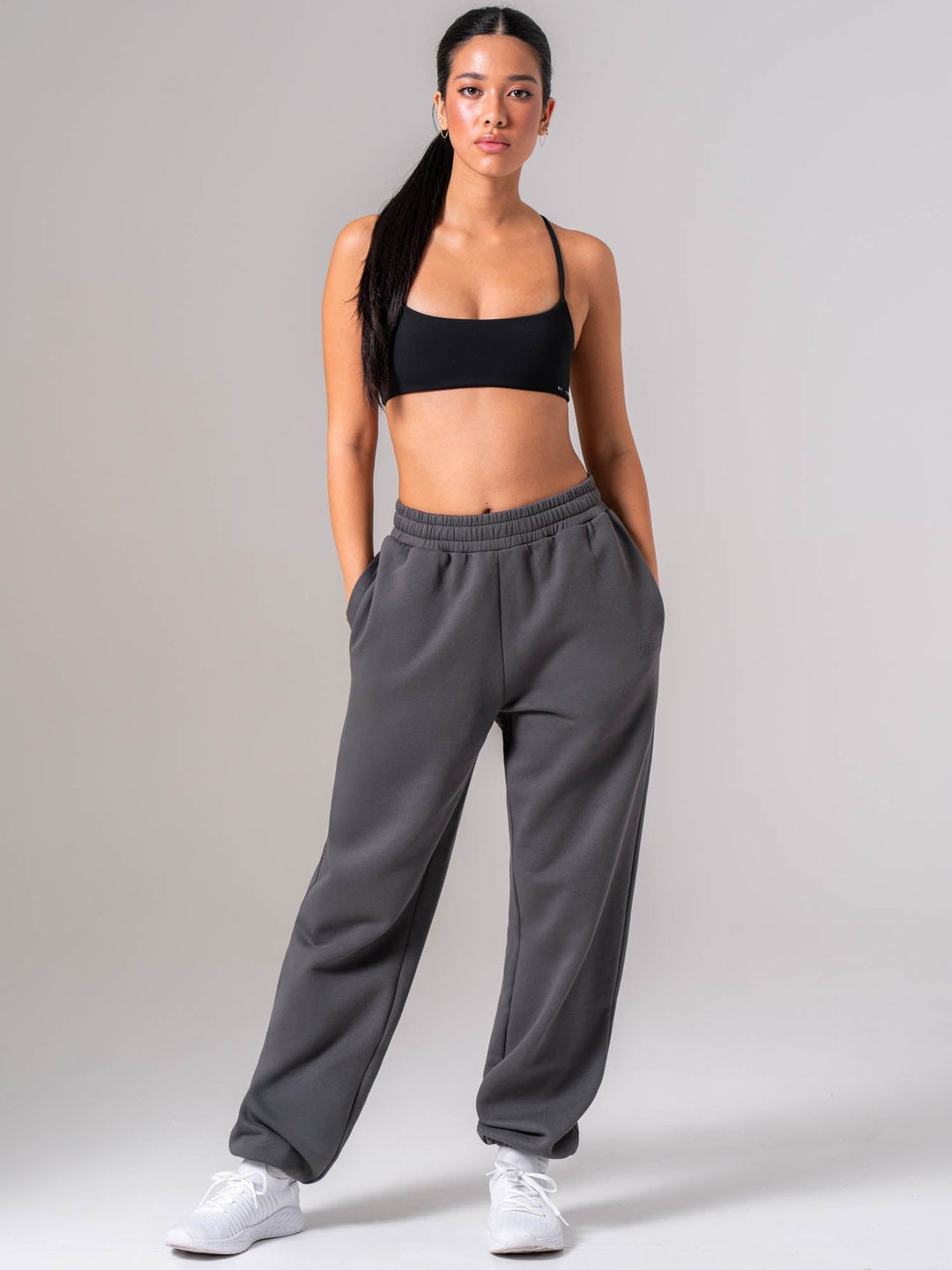 Unisex Fleece Track Pant - Charcoal Clothing Ryderwear 