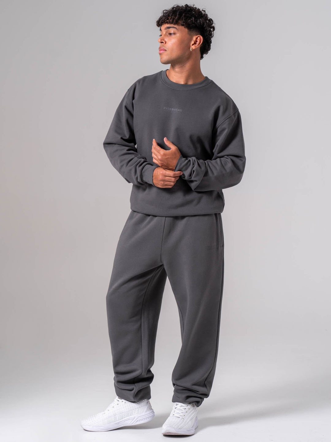Unisex Fleece Track Pant - Charcoal Clothing Ryderwear 
