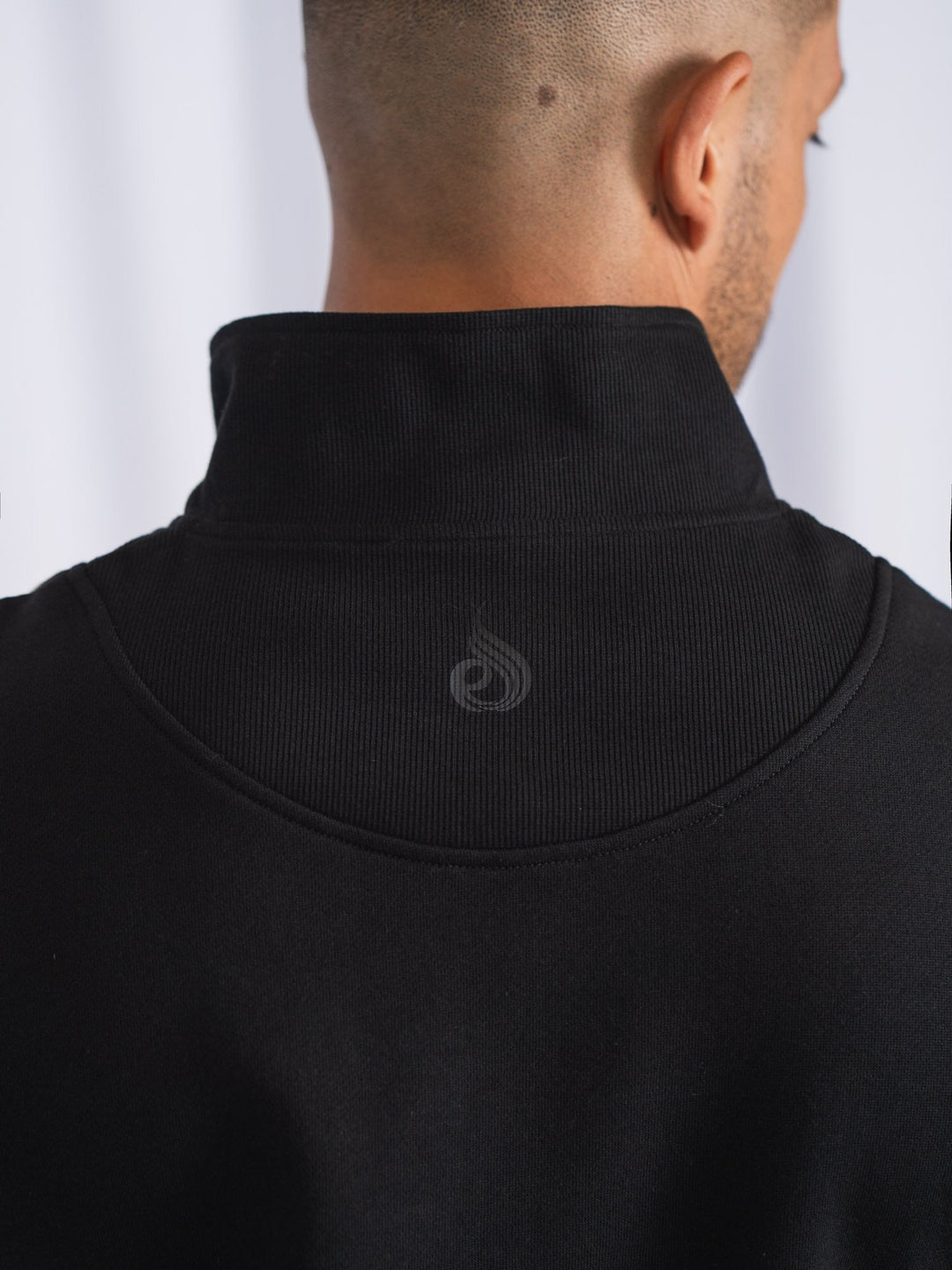 Unisex Half Zip Jumper - Black Clothing Ryderwear 