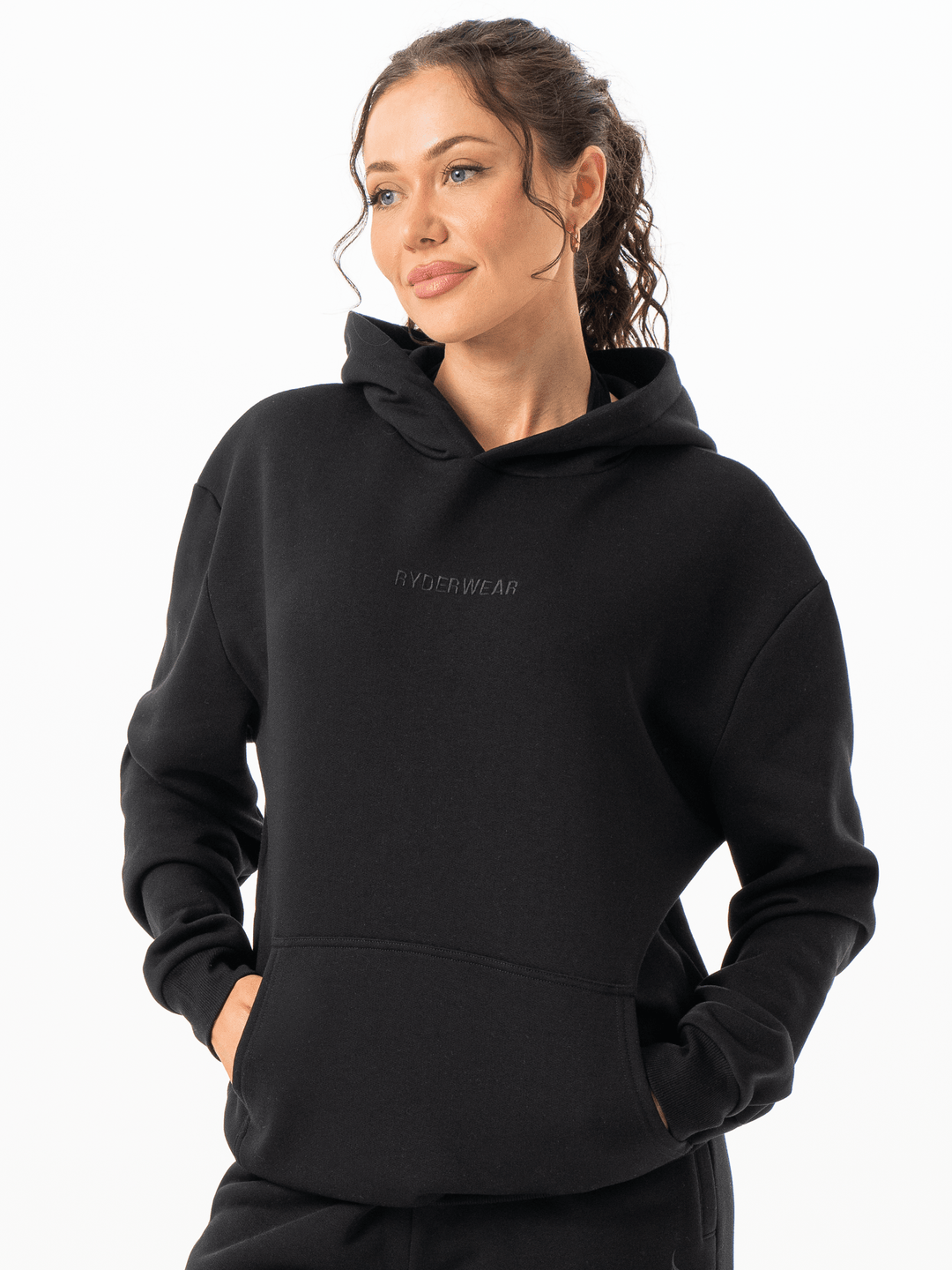Unisex Hoodie - Black Clothing Ryderwear 