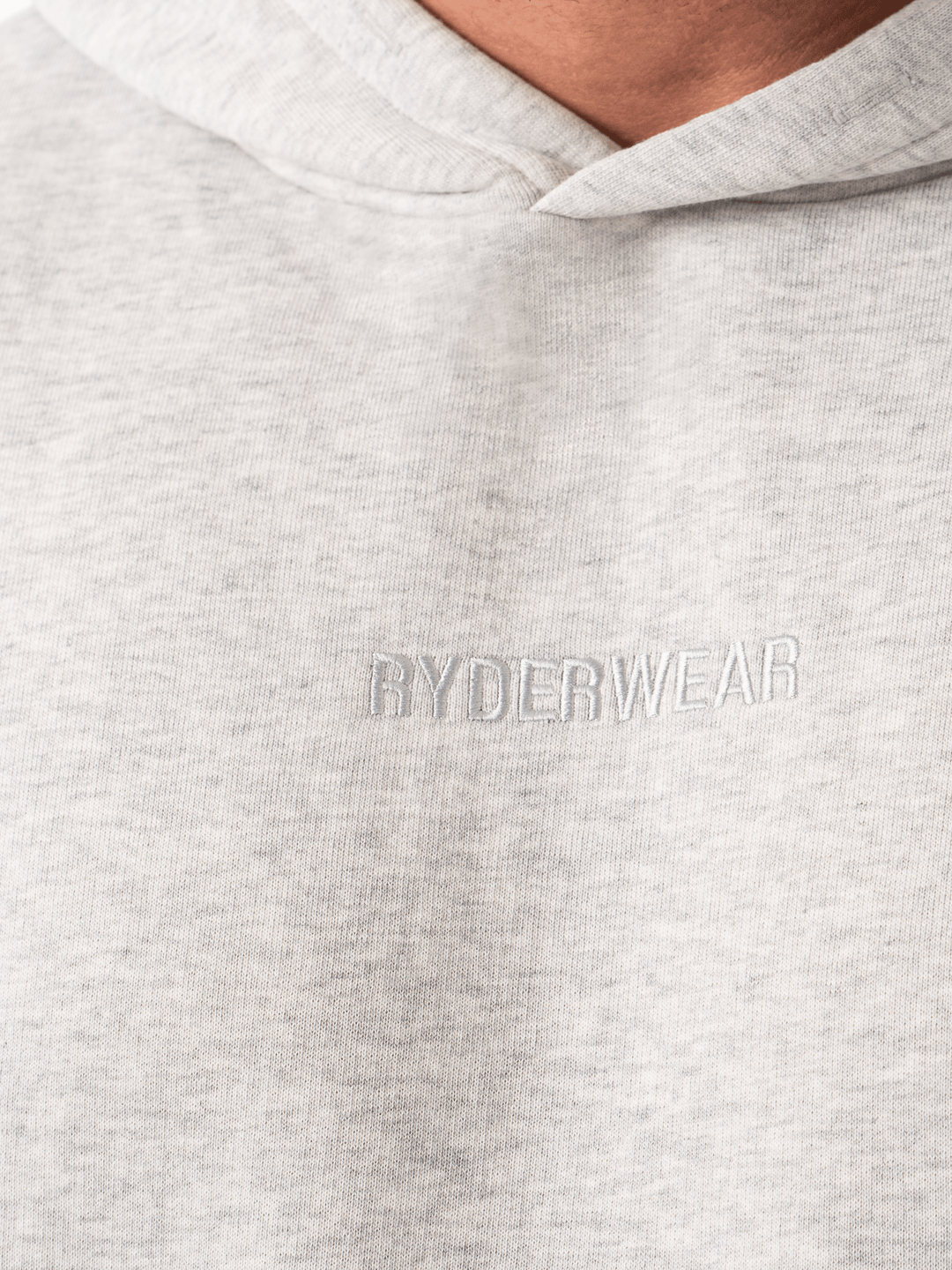 Unisex Hoodie - Snow Marl Clothing Ryderwear 
