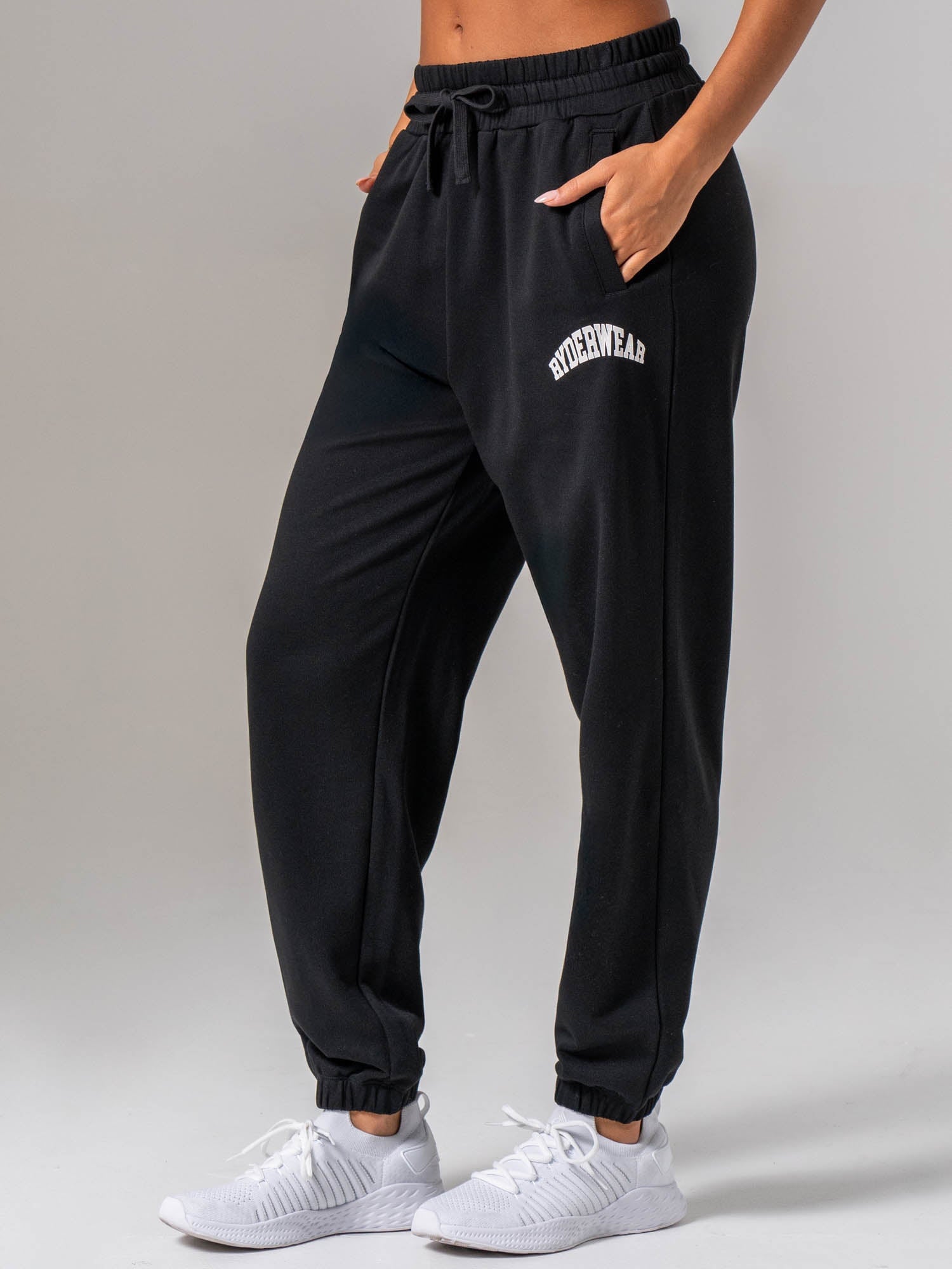 Women's Collegiate Track Pant - Black - Ryderwear
