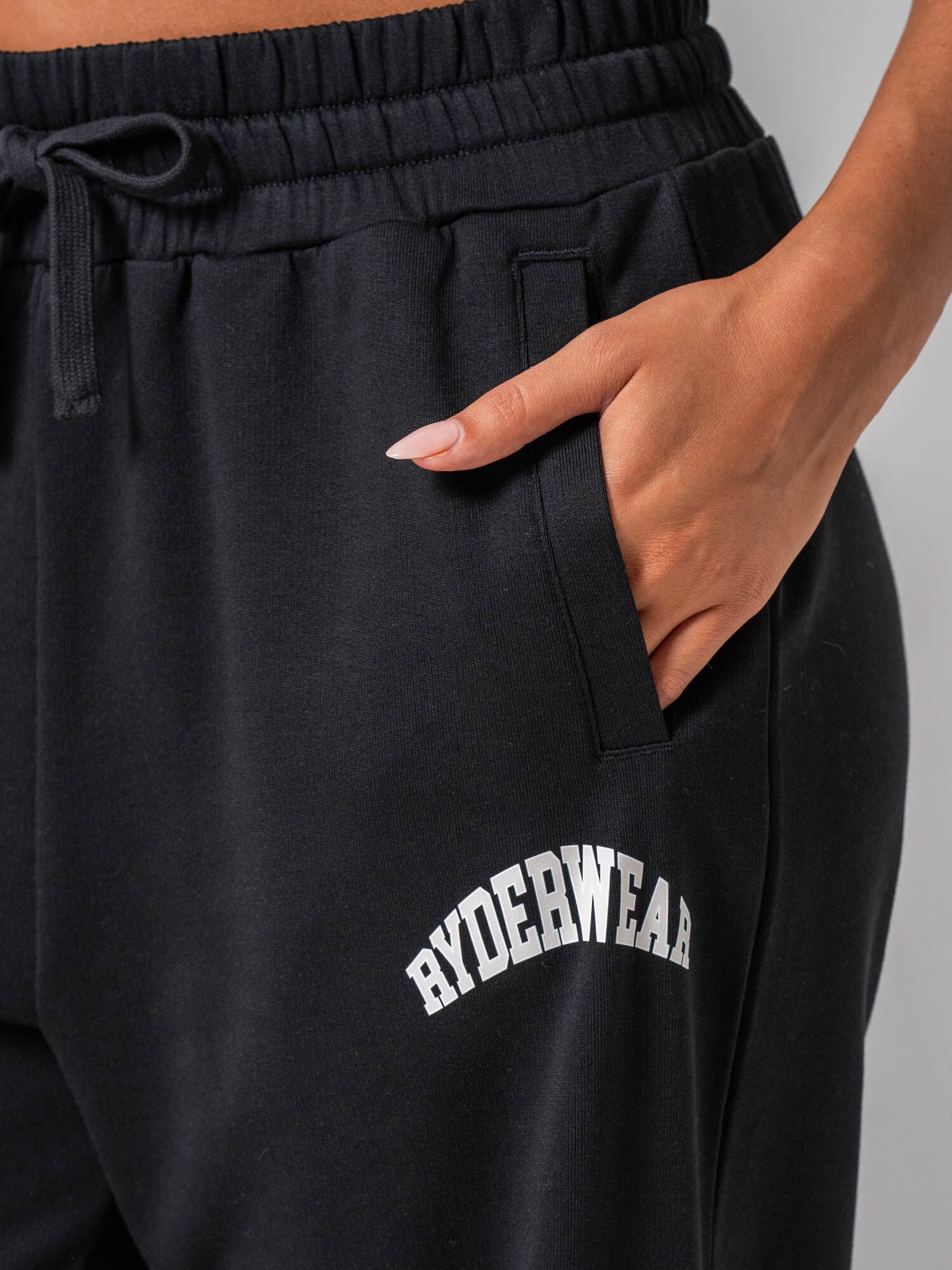 Women's Collegiate Track Pant - Black - Ryderwear