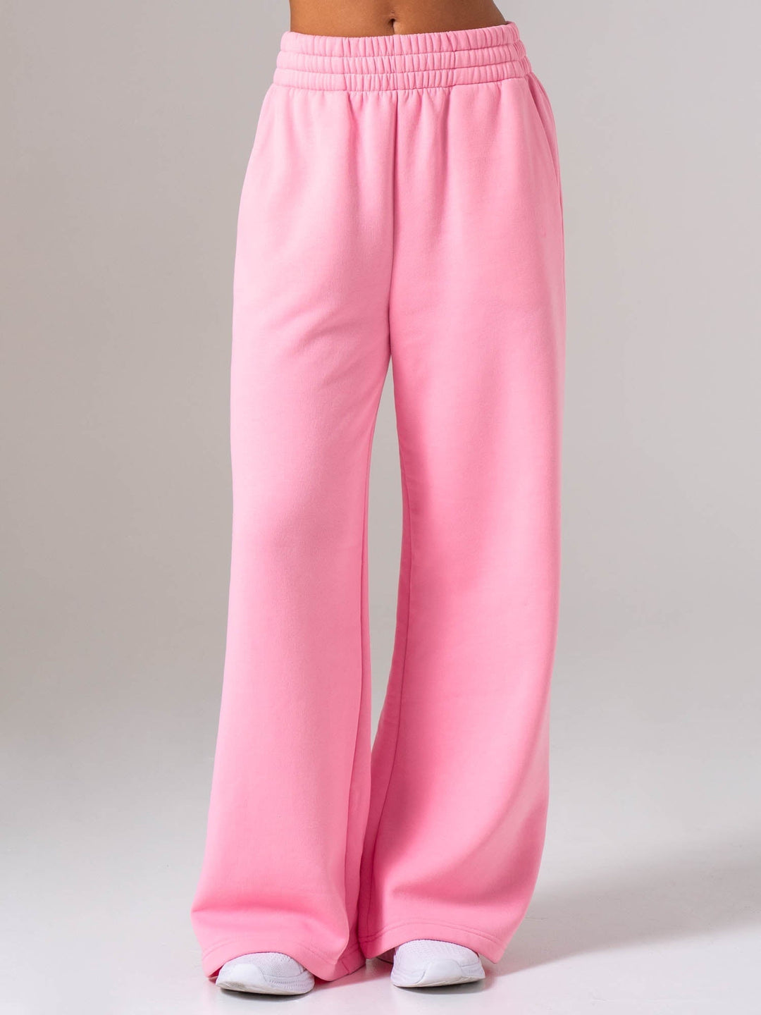 Womens Wide Leg Trackpant - Bubblegum Clothing Ryderwear 