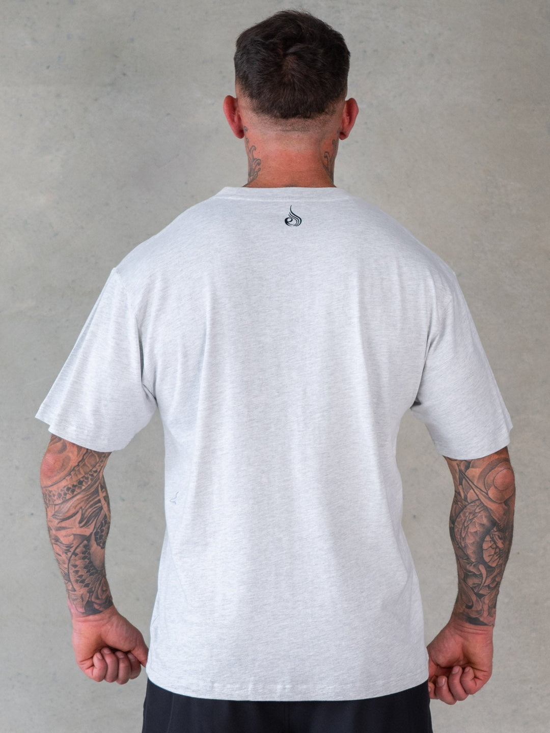 You vs You Oversized T-Shirt - Snow Marl Clothing Ryderwear 