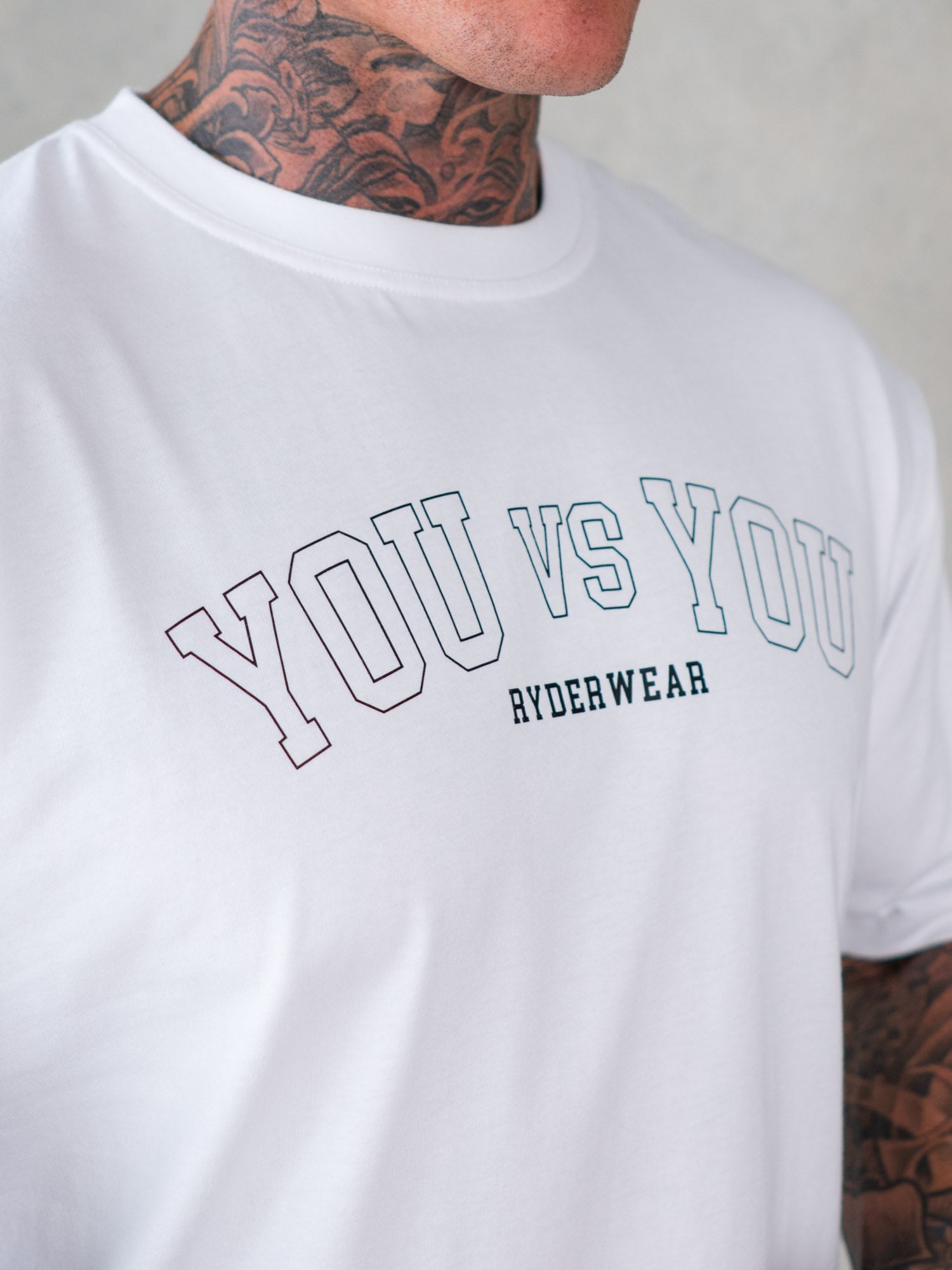 You vs You Oversized T-Shirt - White - Ryderwear