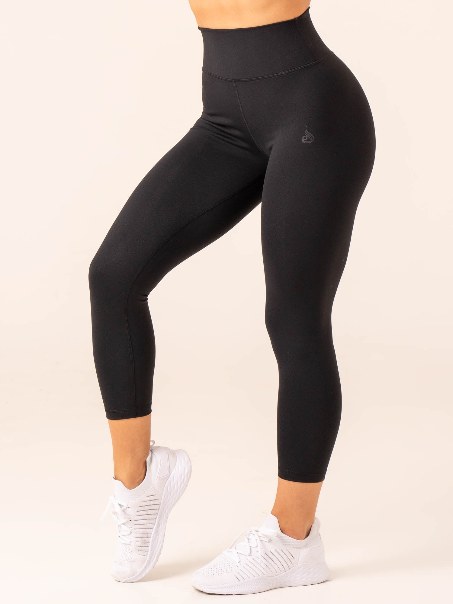 7/8 High Waisted Leggings - Black - Ryderwear