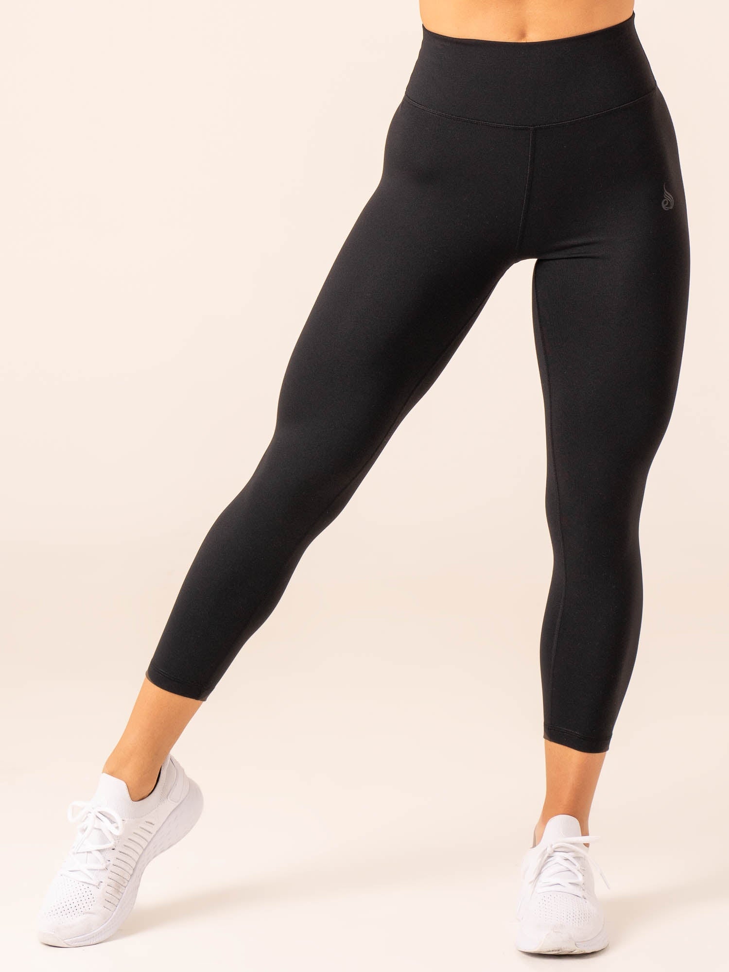 7/8 High Waisted Leggings - Black - Ryderwear