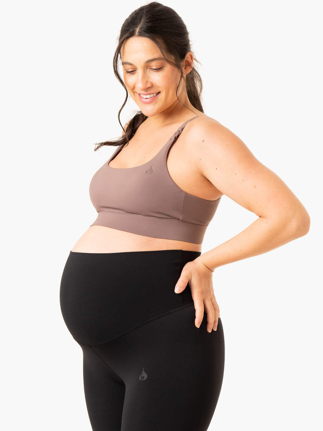 Active Bump Sports Bra - Chocolate Clothing Ryderwear 