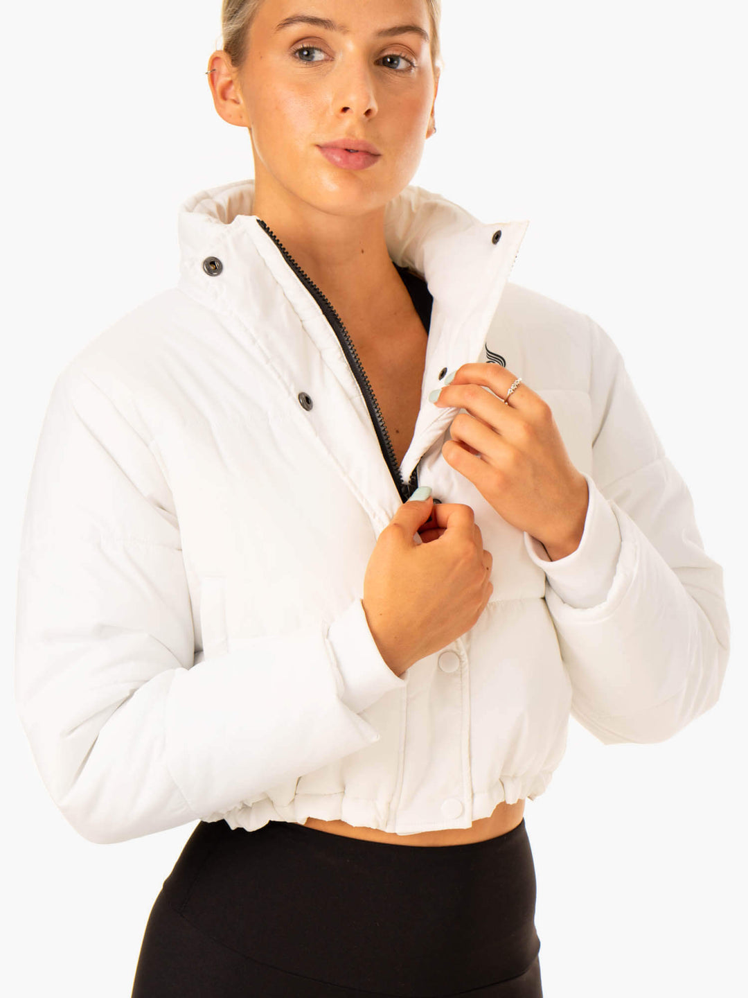 Apex Puffer Jacket - White Clothing Ryderwear 