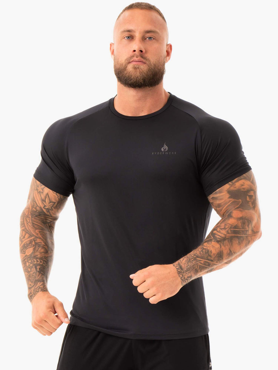 Polyester,Lycra Plain Mens V-Neck Gym T Shirt at Rs 170/piece in