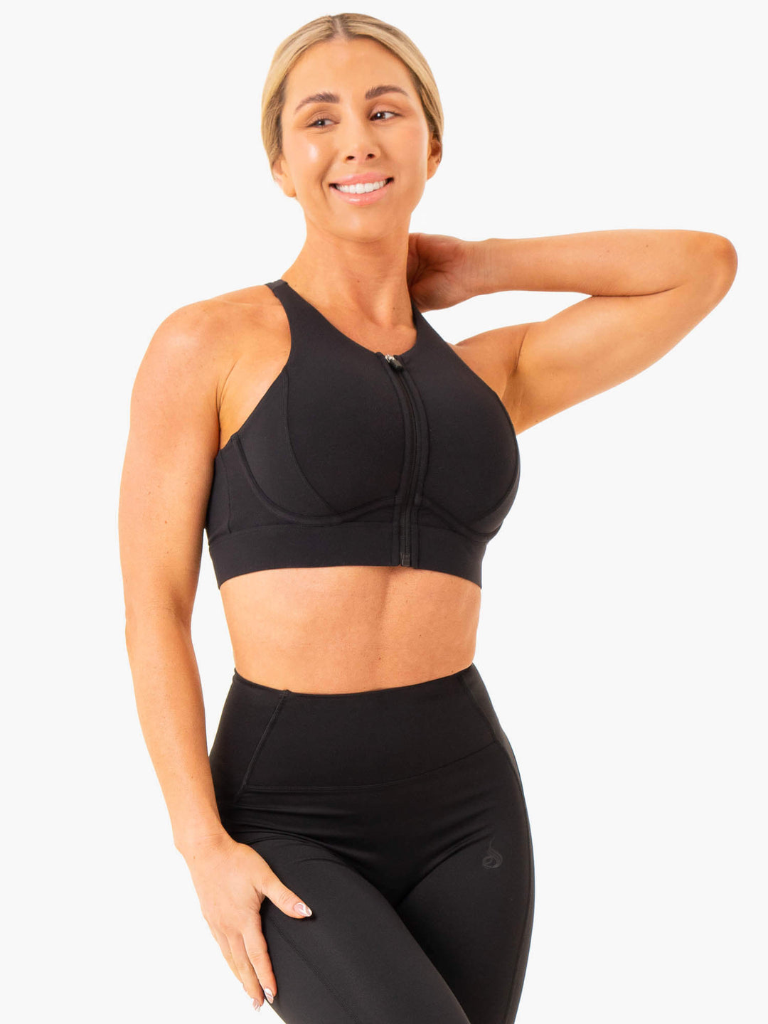 Critical High Impact Sports Bra - Black Clothing Ryderwear 