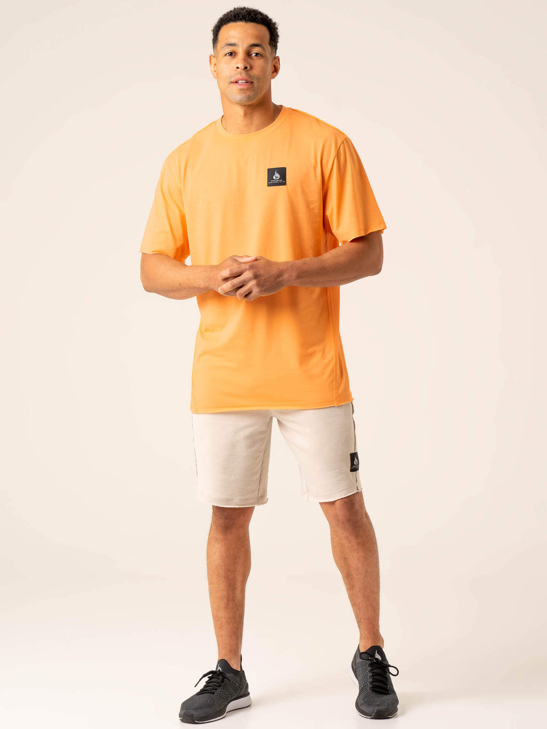 Dynamic Oversized T-Shirt - Orange Sherbet Clothing Ryderwear 