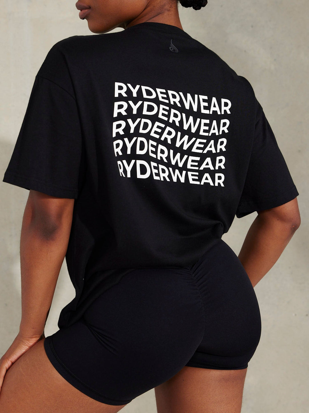 Embody Oversized T-Shirt - Black Clothing Ryderwear 