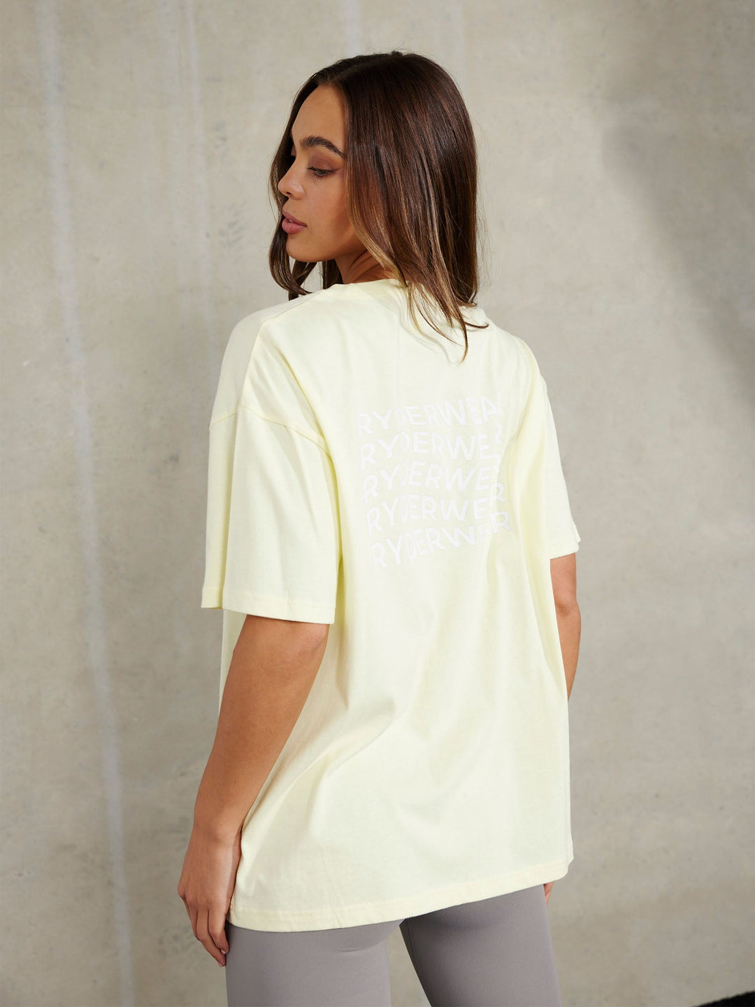 Embody Oversized T-Shirt - Lemon Clothing Ryderwear 