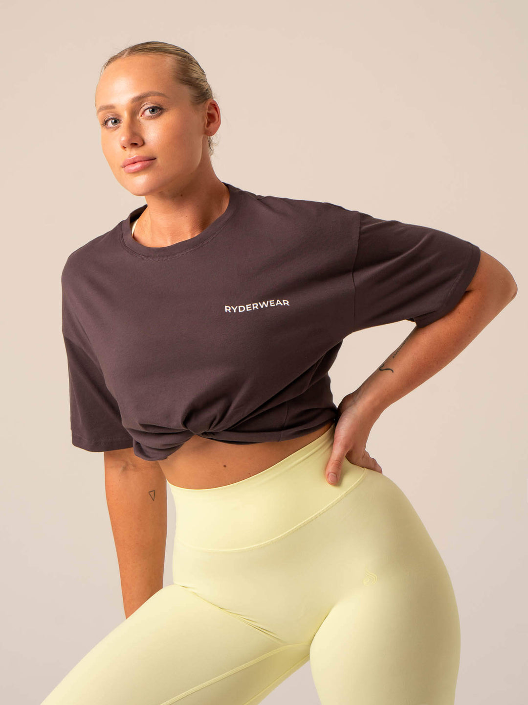 Embody Oversized T-Shirt - Plum Clothing Ryderwear 