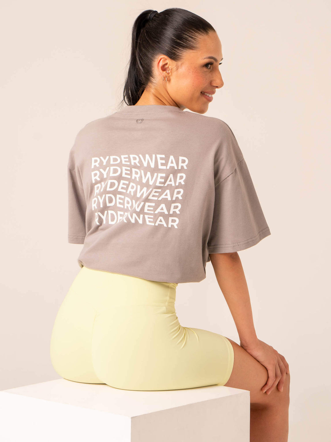 Embody Oversized T-Shirt - Steel Grey Clothing Ryderwear 