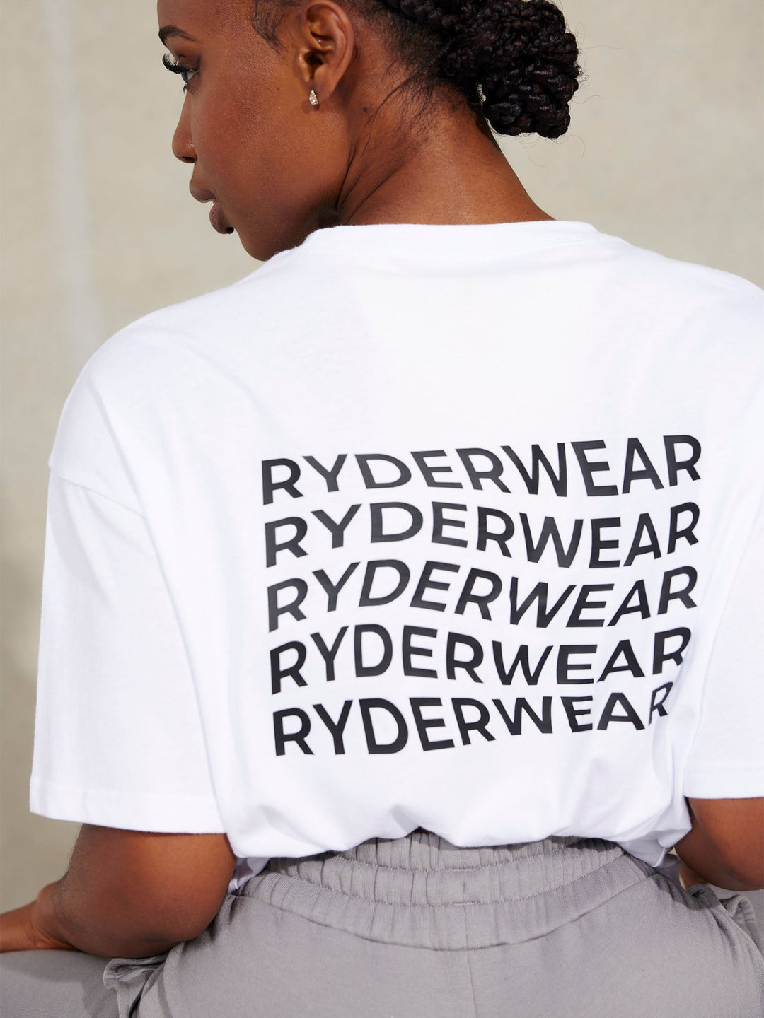 Embody Oversized T-Shirt - White Clothing Ryderwear 