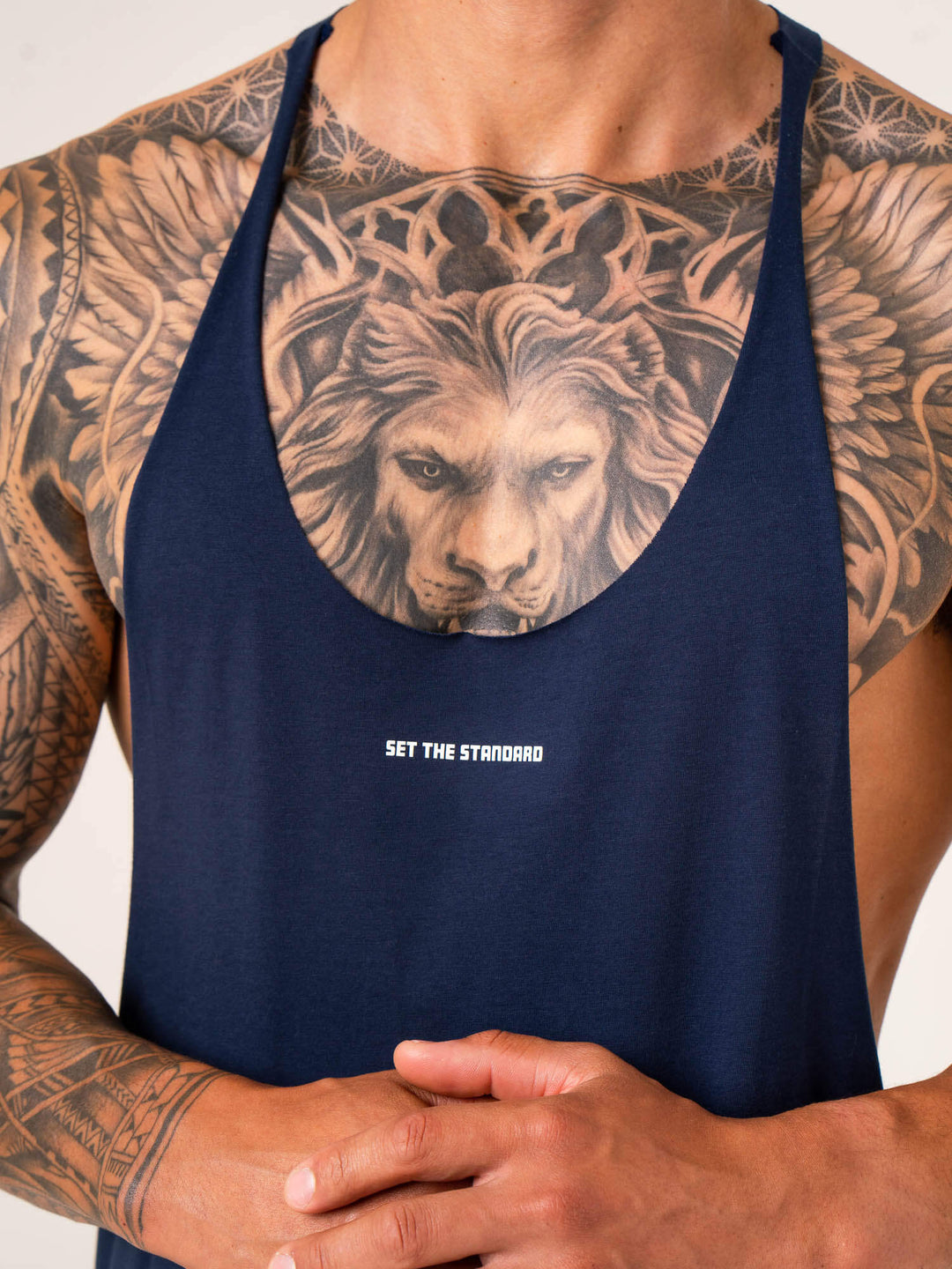 Emerge Arnie T-Back - Navy Clothing Ryderwear 