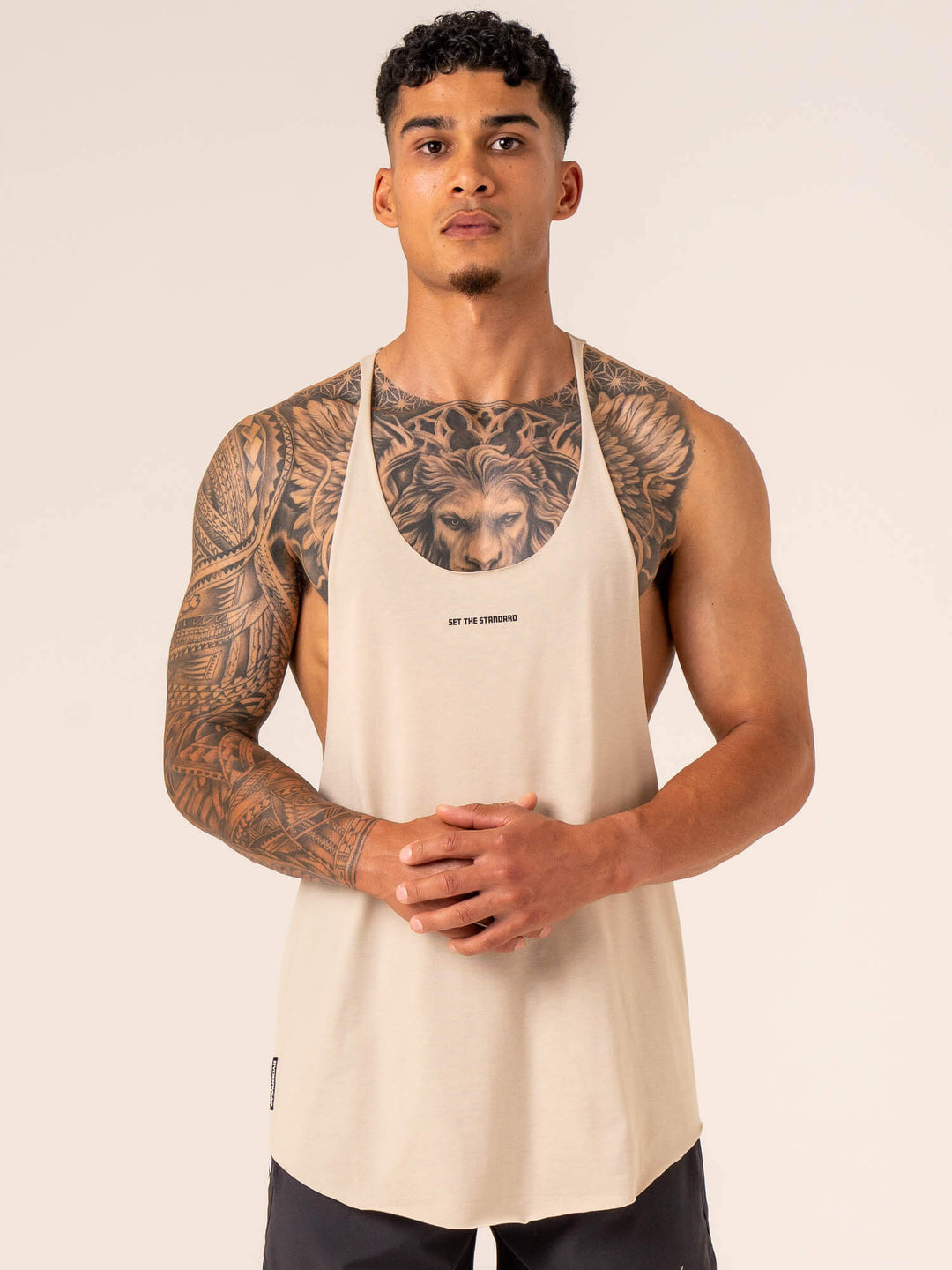 Emerge Arnie T-Back - Sand Clothing Ryderwear 