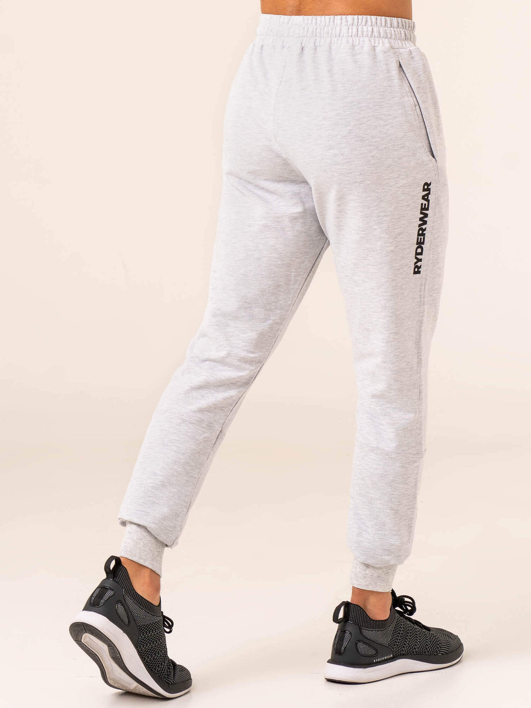 Emerge Track Pant - Snow Grey Marl - Ryderwear