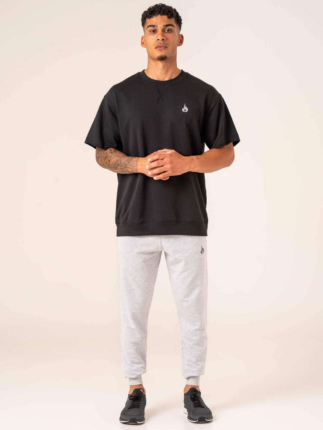 Emerge Track Pant - Snow Grey Marl Clothing Ryderwear 