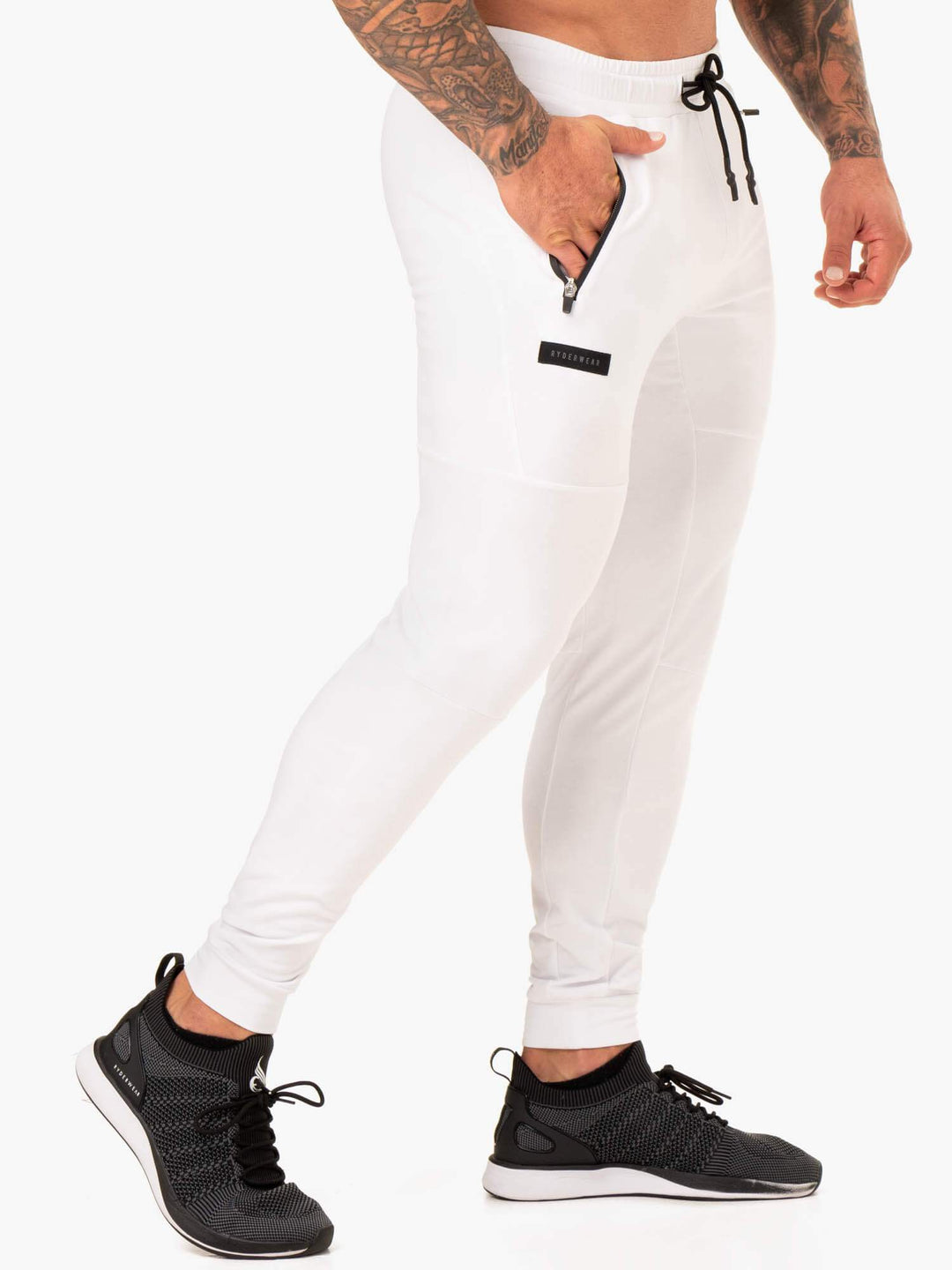 Endurance Track Pants - White - Ryderwear
